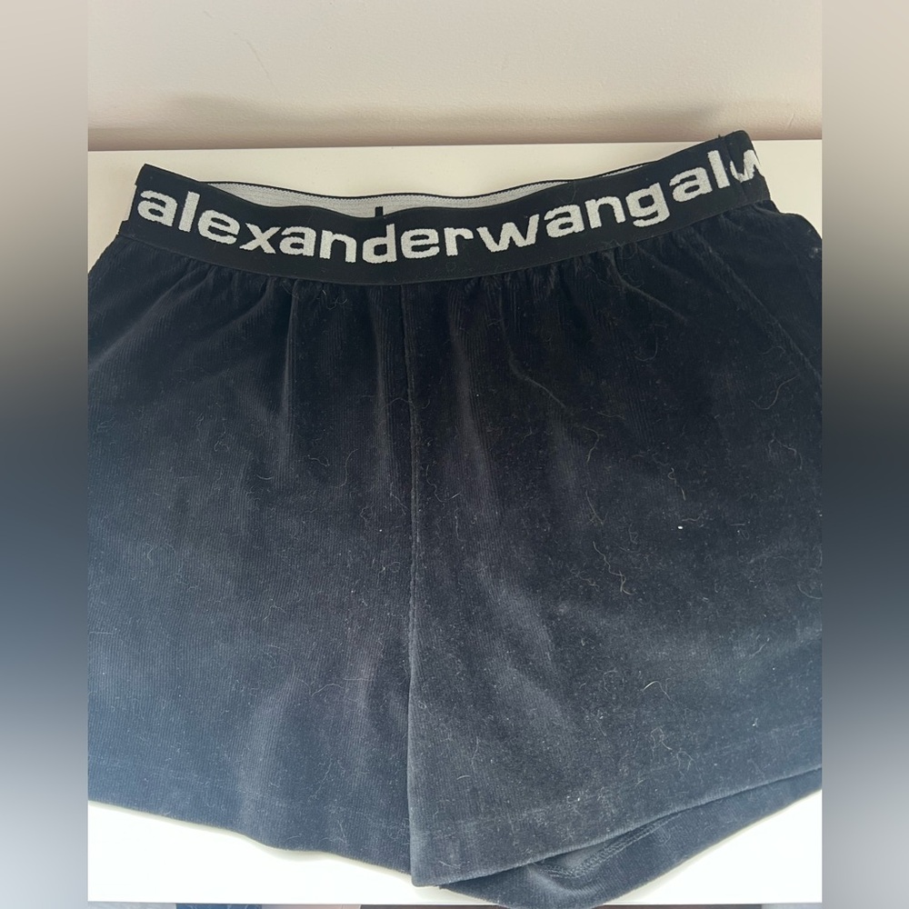 Alexander Wang Black Corduroy Shorts